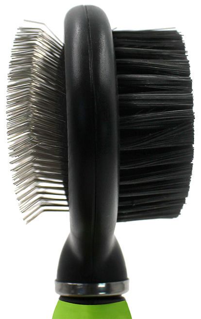 Flex Series 2-in-1 Dual-Sided Slicker and Bristle Grooming Pet Brush