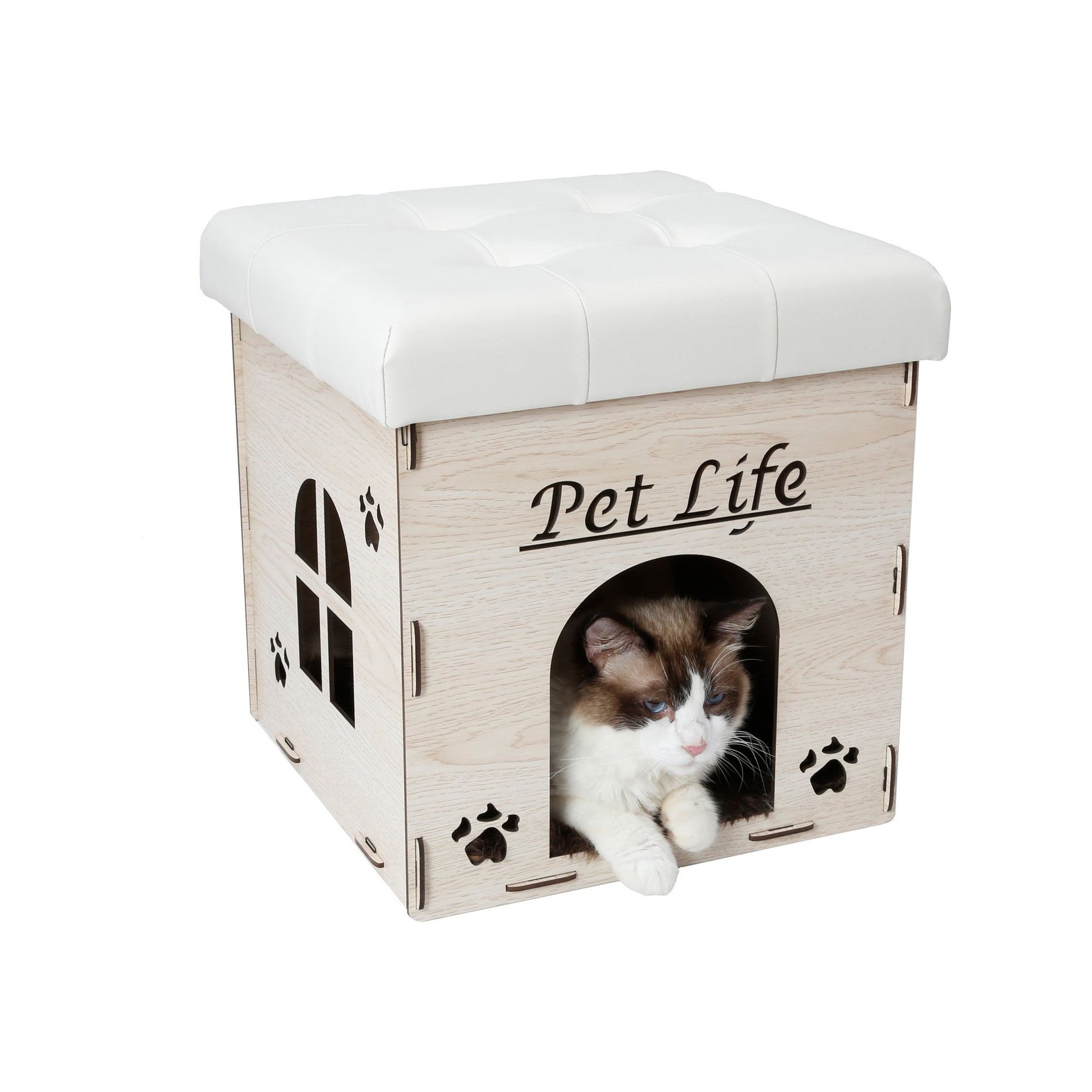 Foldaway Collapsible Designer Cat House Furniture Bench