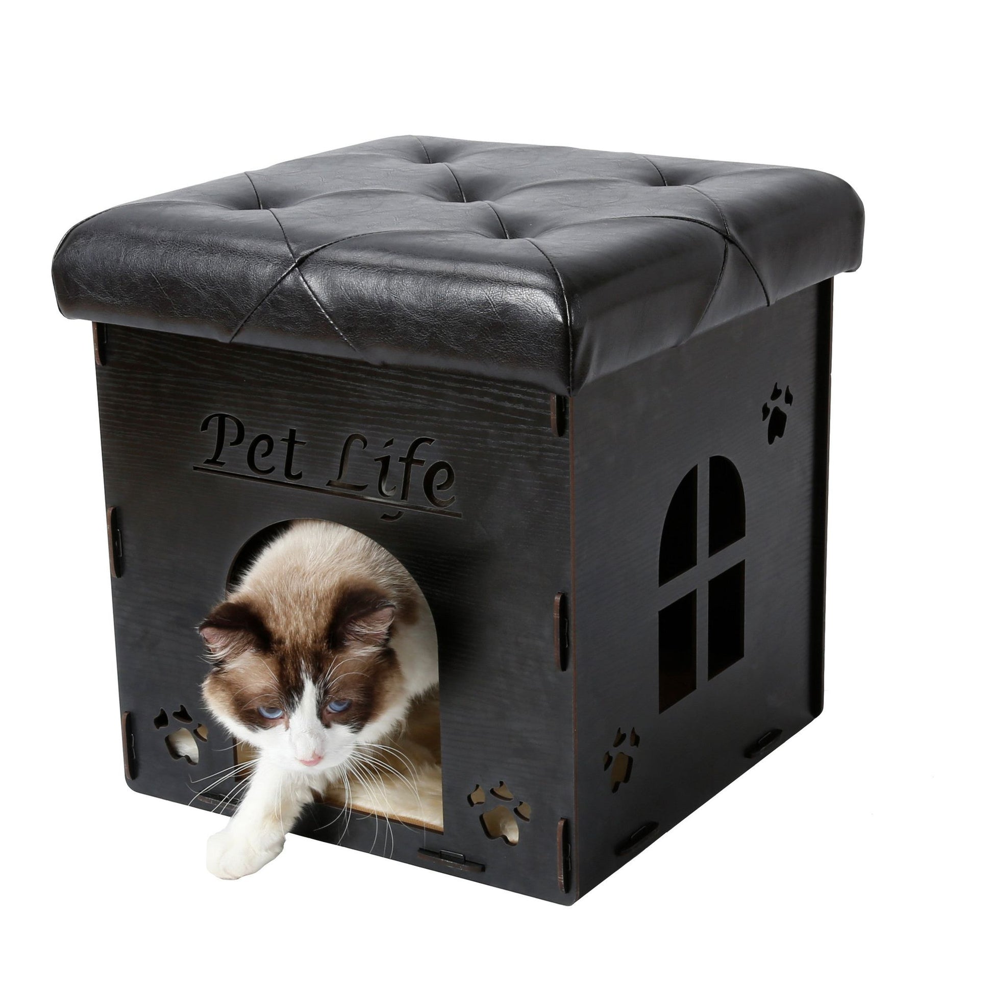 Foldaway Collapsible Designer Cat House Furniture Bench