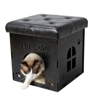 Foldaway Collapsible Designer Cat House Furniture Bench
