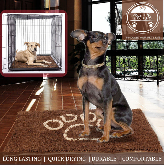 Quick-Drying Anti-Skid and Machine Washable Dog Mat