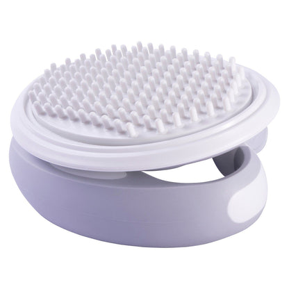Swivel Travel Silicone Massage Grooming Cat Brush
