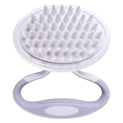 Swivel Travel Silicone Massage Grooming Pet Brush