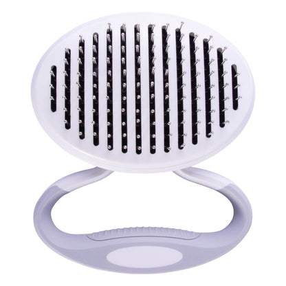 Travel Self-Cleaning Swivel Grooming Pet Pin Brush