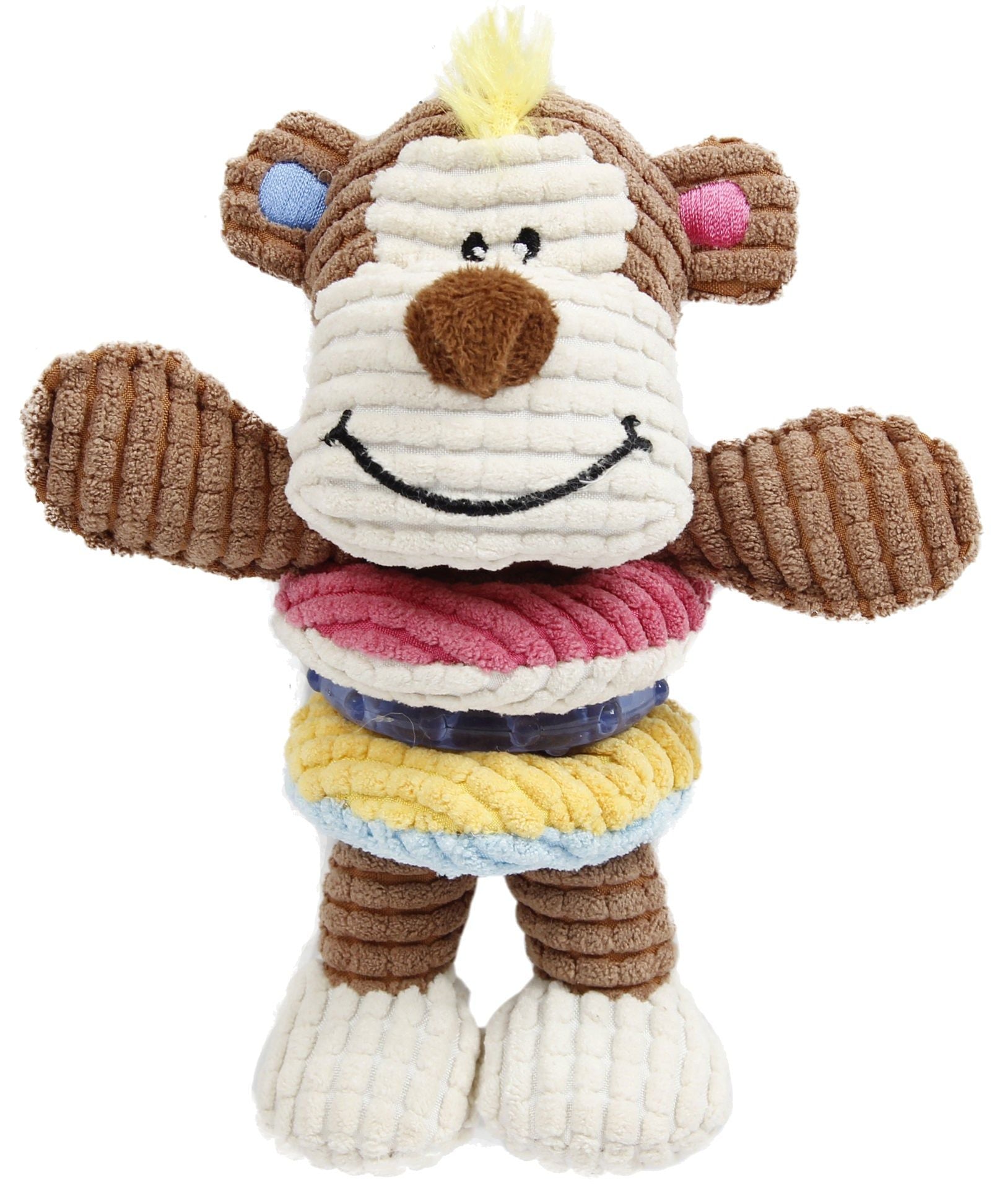 Plush Squeaking and Rubber Teething Newborn Puppy Dog Toy