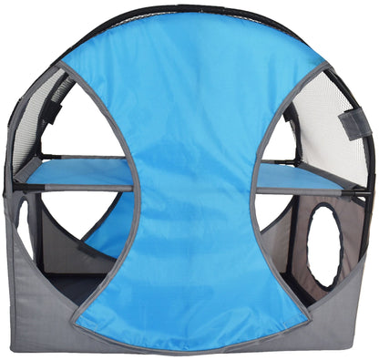 Kitty-Play Obstacle Travel Collapsible Soft Folding Pet Cat House
