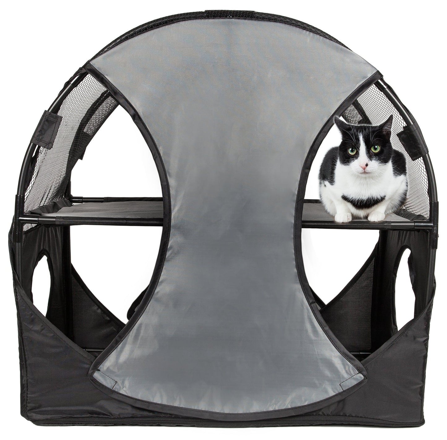 Kitty-Play Obstacle Travel Collapsible Soft Folding Pet Cat House