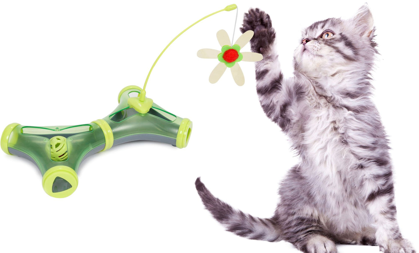 Kitty-Tease Interactive Cognitive Training Puzzle Cat Toy Tunnel