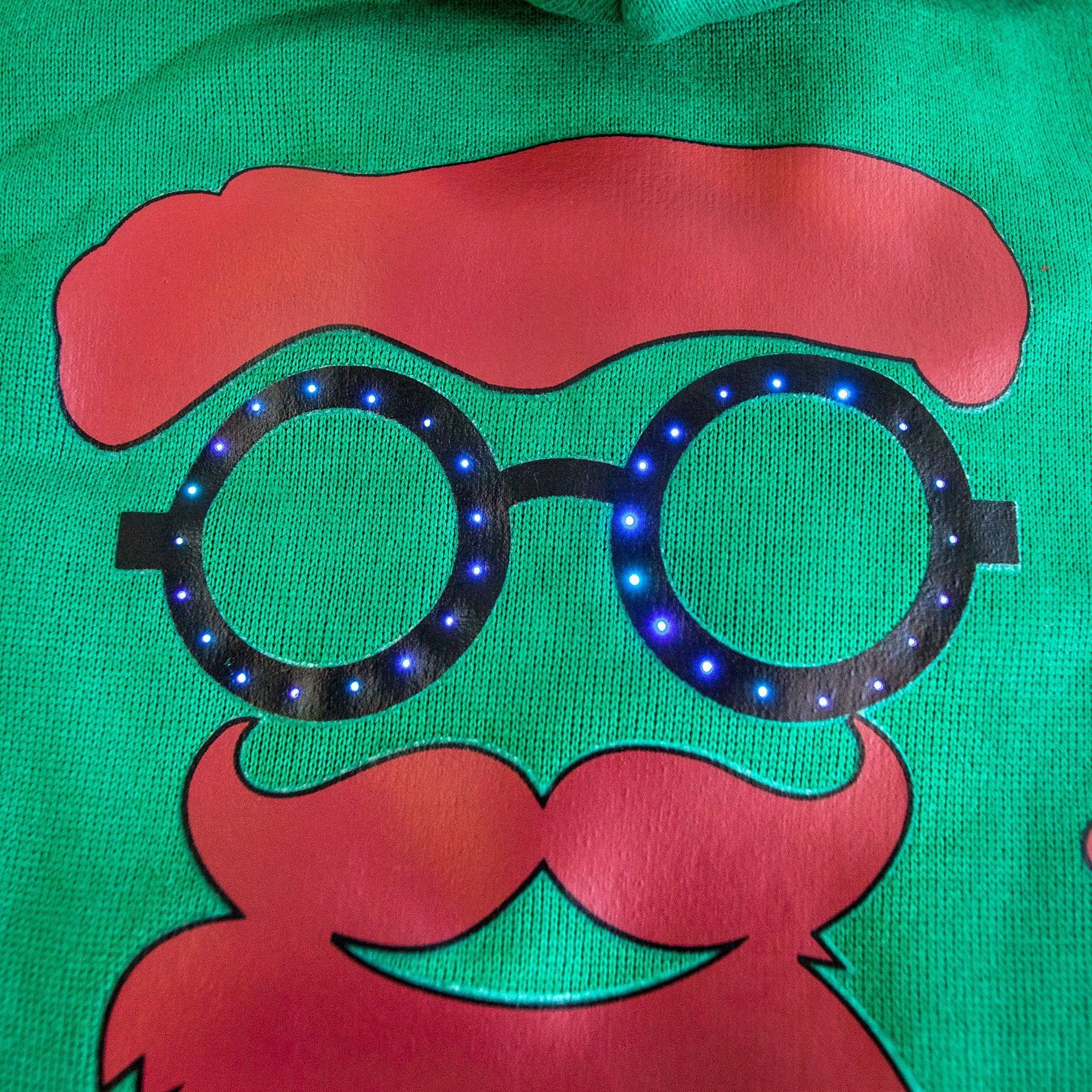 LED Lighting Cool Santa Shades Hooded Sweater Pet Costume