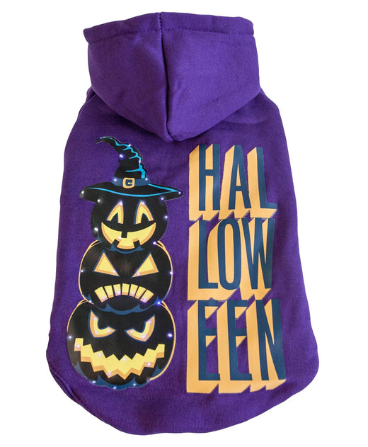LED Lighting Halloween Happy Snowman Hooded Sweater Pet Costume