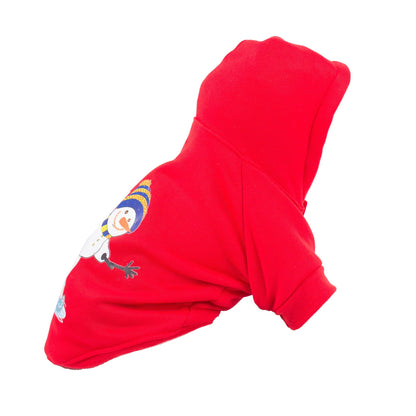 LED Lighting Holiday Snowman Hooded Sweater Pet Costume