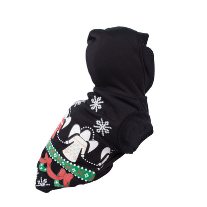 LED Lighting Patterned Holiday Hooded Sweater Pet Costume
