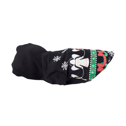 LED Lighting Patterned Holiday Hooded Sweater Pet Costume