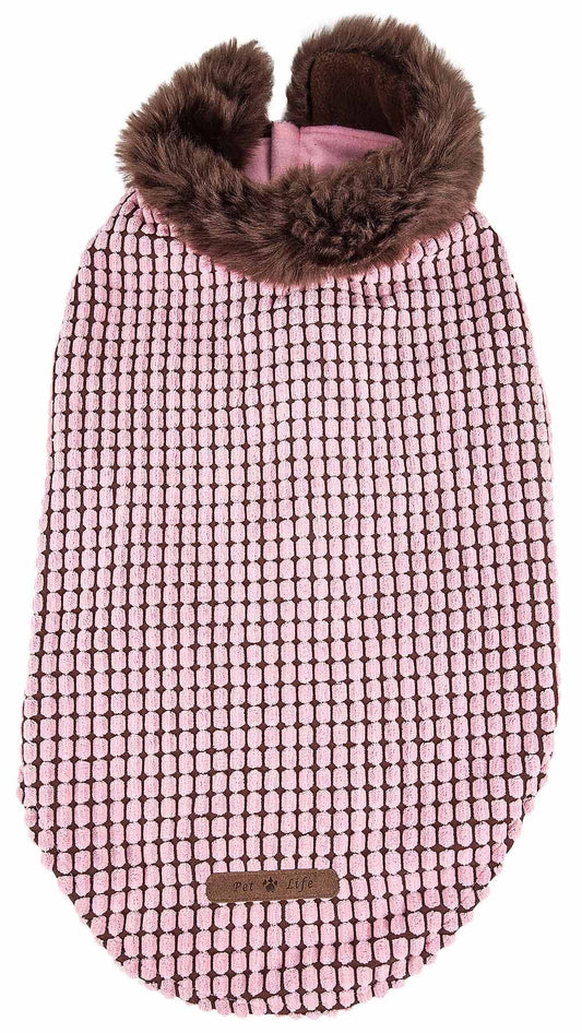 Elegant Designer Boxed Mink Fur Dog Coat Jacket
