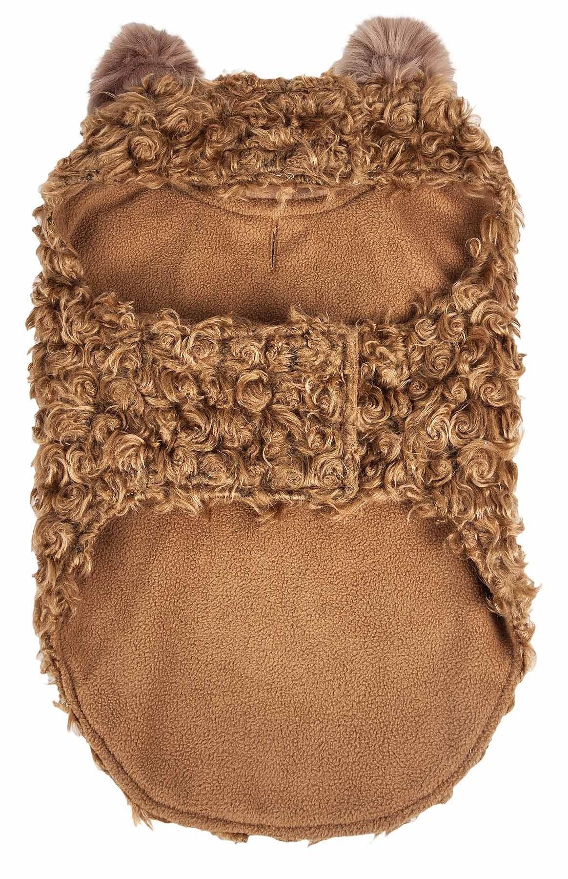 Shaggy Elegant Designer Dog Coat Jacket