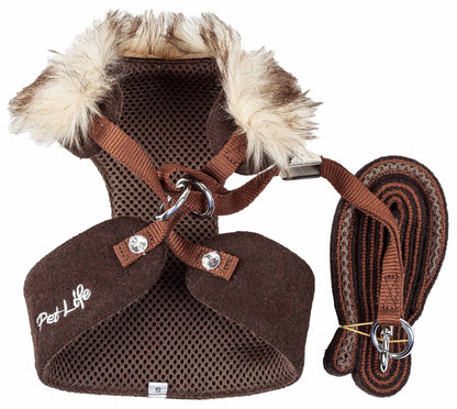 2-in-1 Mesh Reversed Adjustable Dog Harness-Leash