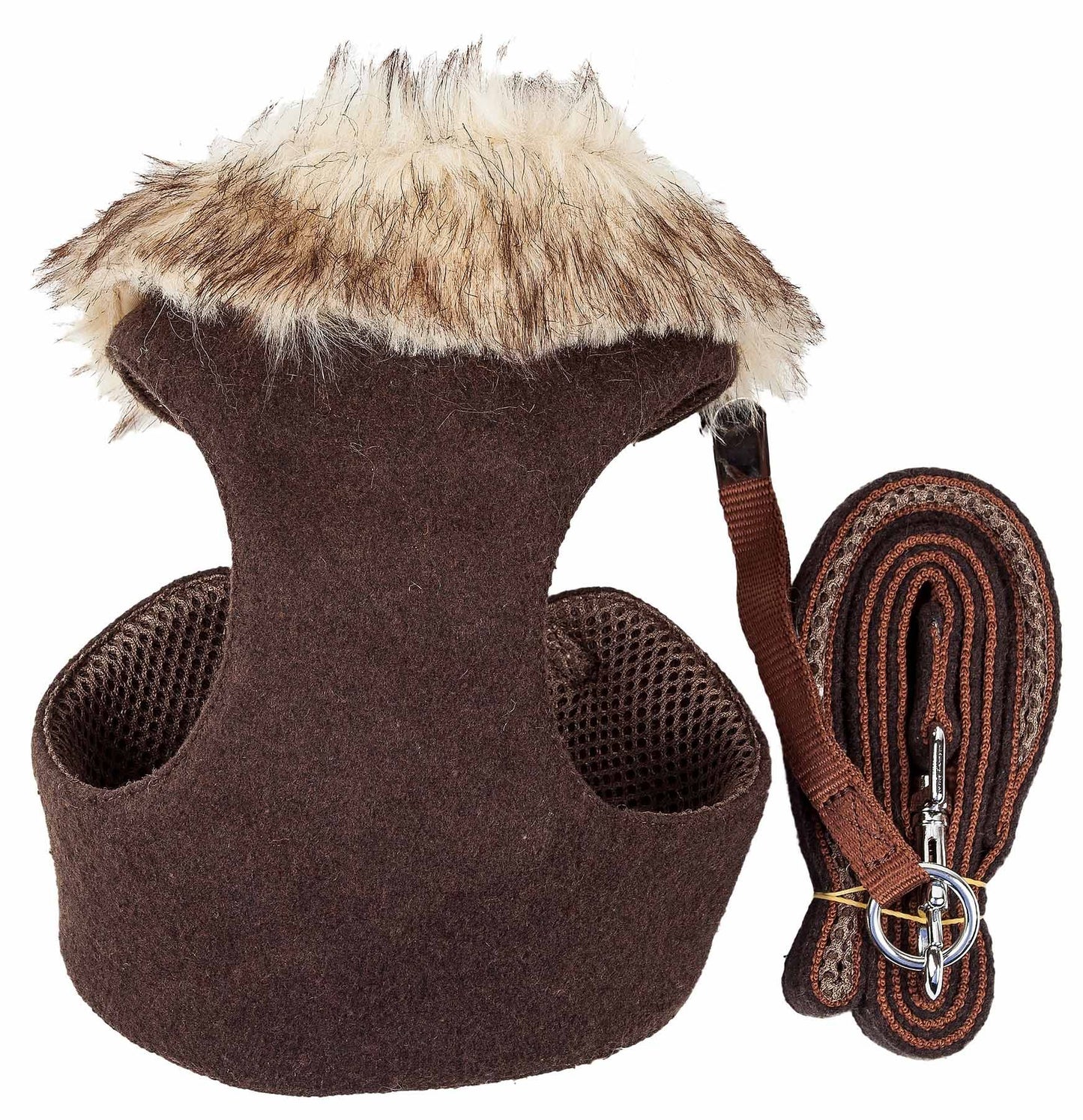 2-in-1 Mesh Reversed Adjustable Dog Harness-Leash