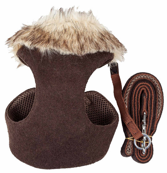 2-in-1 Mesh Reversed Adjustable Dog Harness-Leash