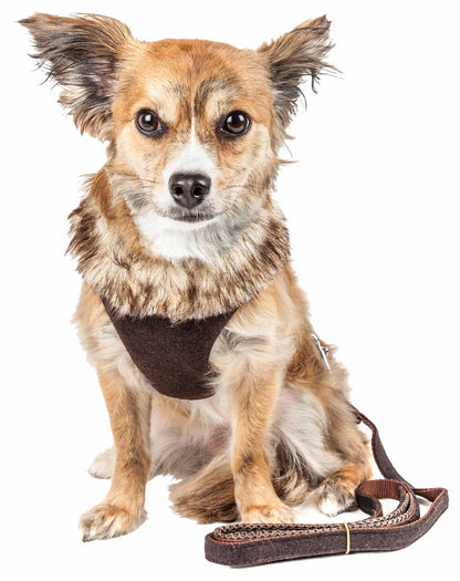 2-in-1 Mesh Reversed Adjustable Dog Harness-Leash