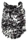 Designer Gray-Scale Tiger Pattern Mink Fur Dog Coat Jacket