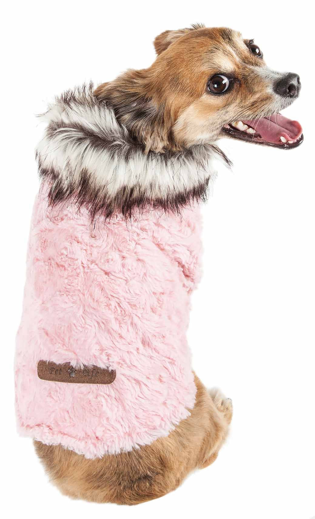 Charming Designer Mink Fur Dog Coat Jacket