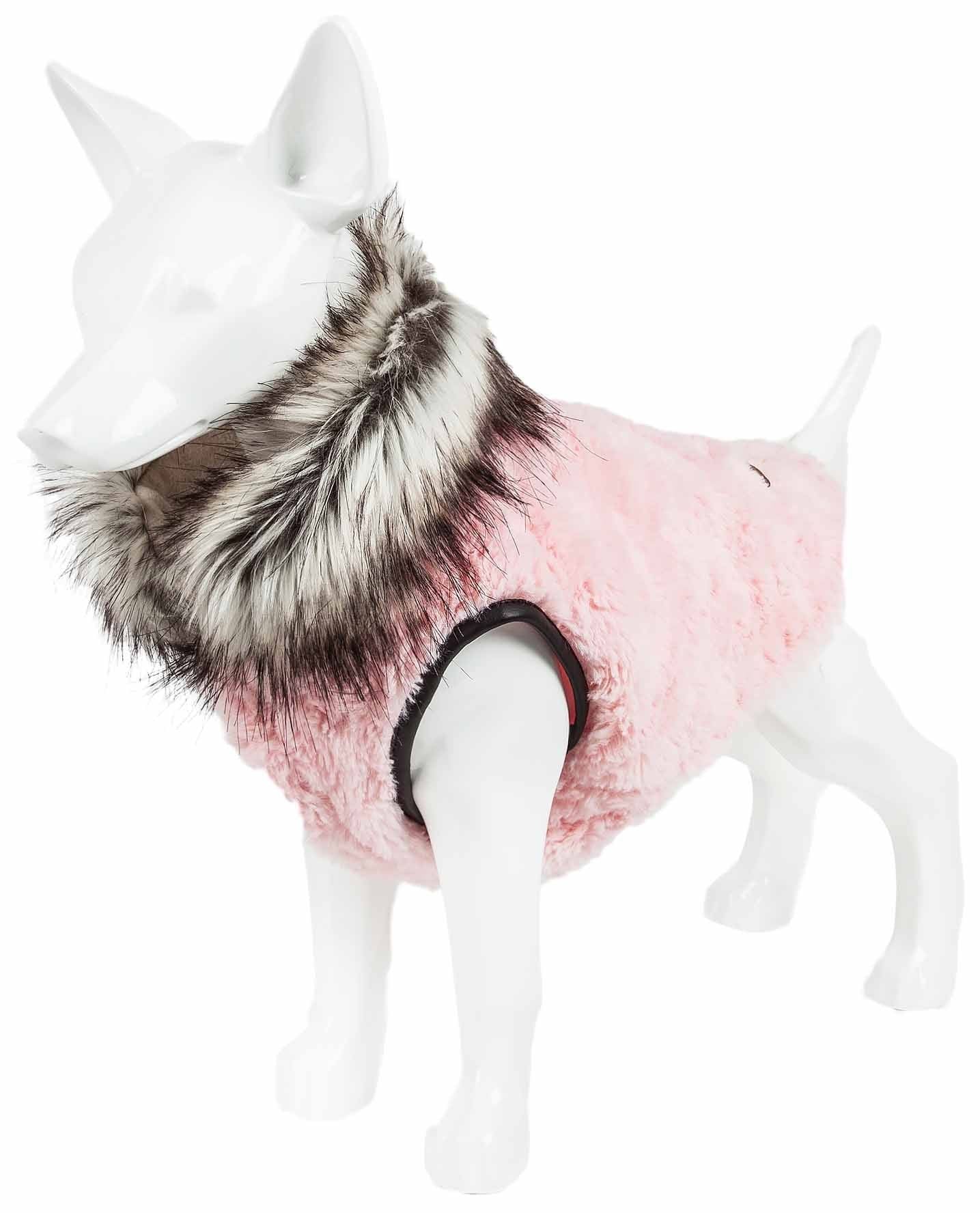 Charming Designer Mink Fur Dog Coat Jacket