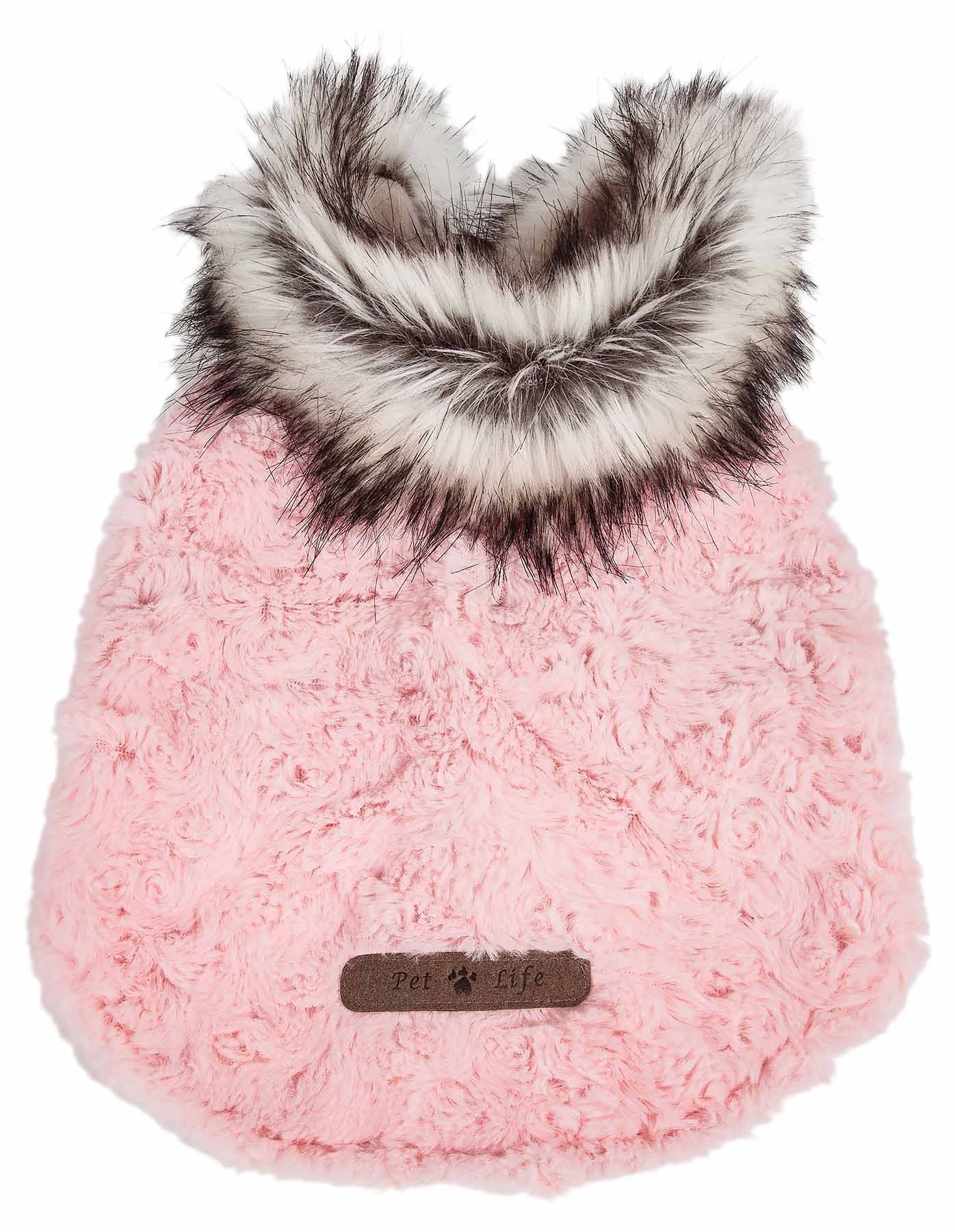 Charming Designer Mink Fur Dog Coat Jacket