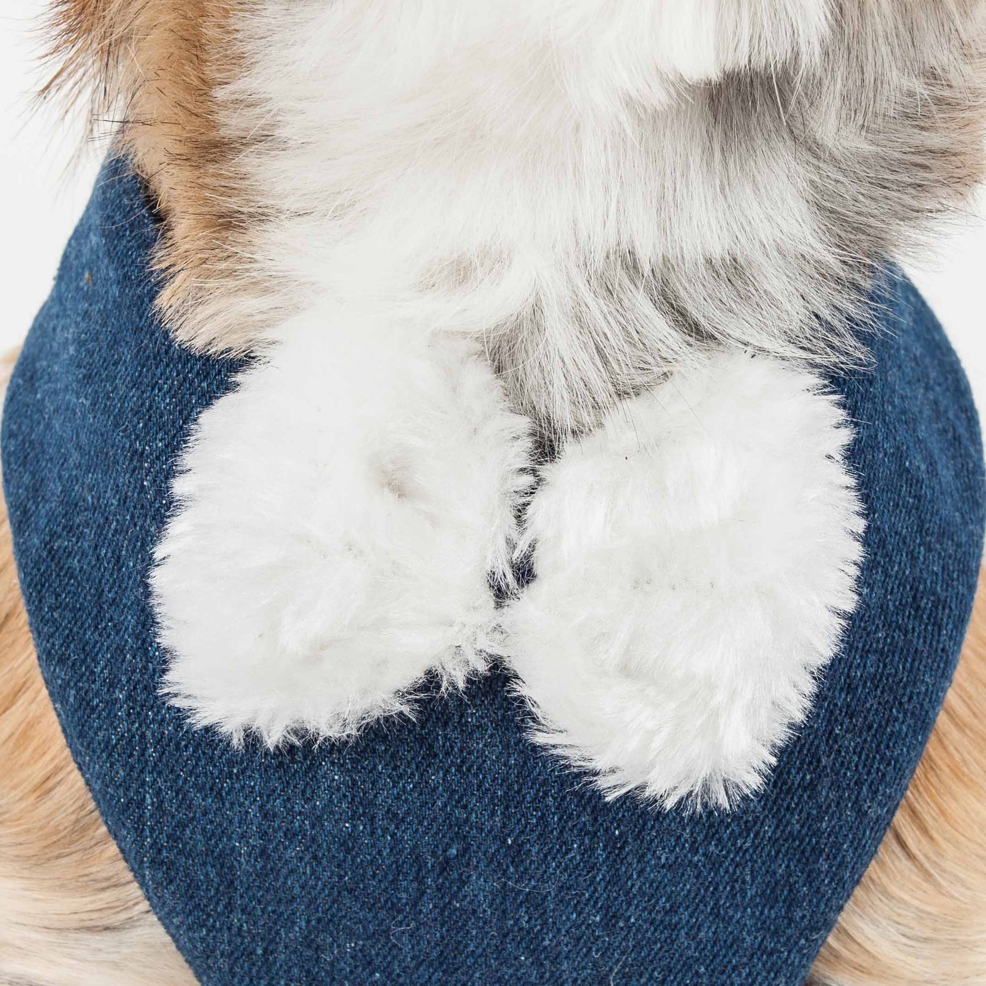 2-in-1 Mesh Reversed Adjustable Dog Harness-Leash with Pom-Pom