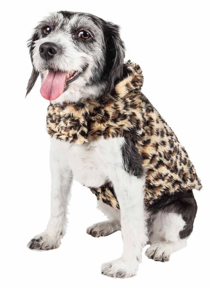 Ravishing Designer Spotted Cheetah Patterned Mink Fur Dog Coat