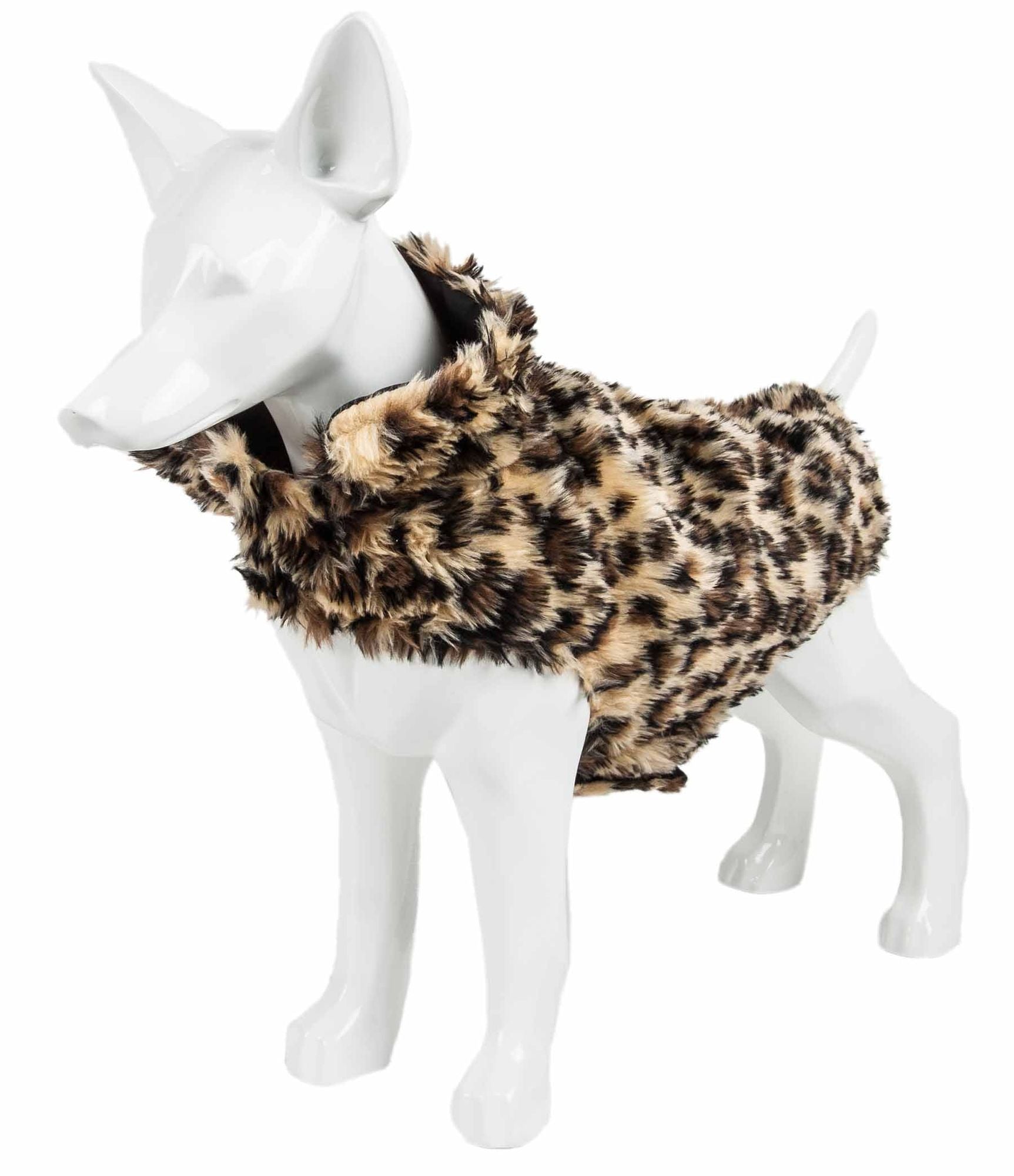 Ravishing Designer Spotted Cheetah Patterned Mink Fur Dog Coat