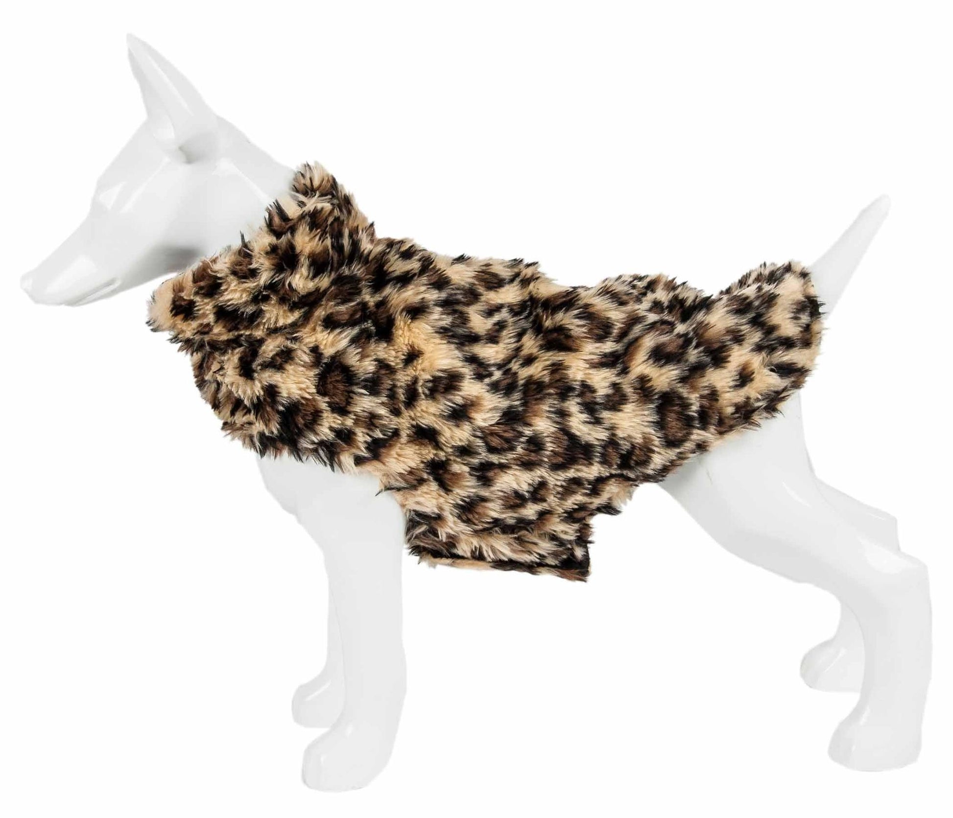 Ravishing Designer Spotted Cheetah Patterned Mink Fur Dog Coat