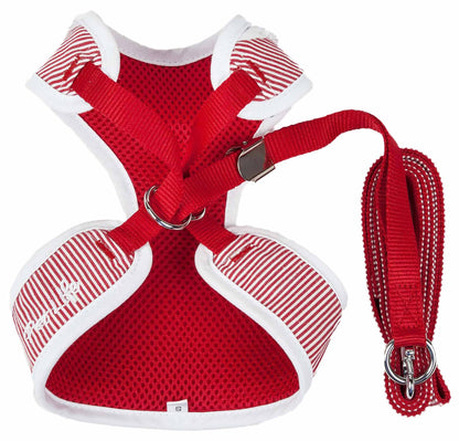 2-in-1 Mesh Reversed Adjustable Dog Harness-Leash