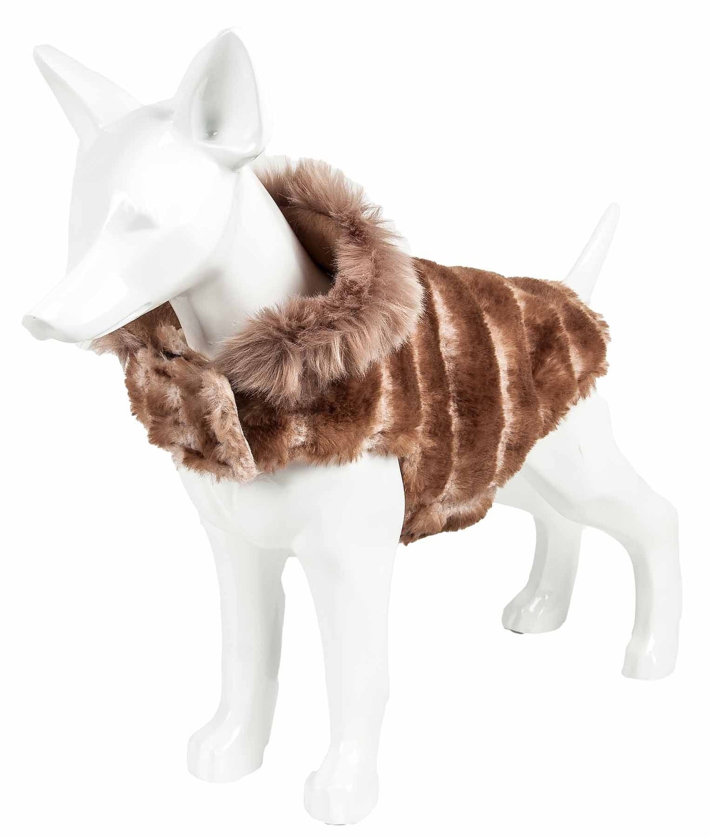Tiramisu Patterned Mink Dog Coat Jacket