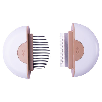 2-in-1 Travel Connecting Grooming Pet Comb and Deshedder