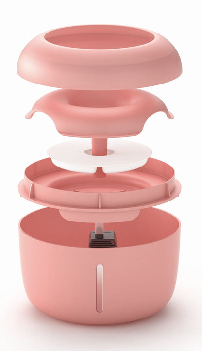 Ultra-Quiet Filtered Dog and Cat Fountain Waterer