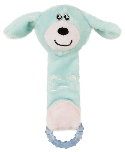 Moo-Born' Plush Squeaky and Crinkle Newborn Rubber Teething Cat