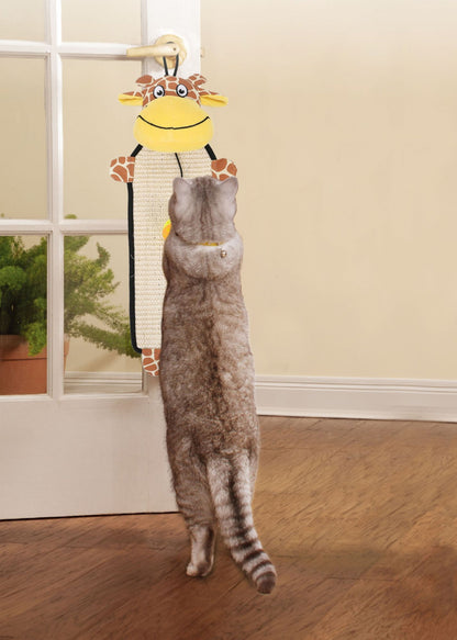 Paw-Pleasant Eco-Natural Sisal and Jute Hanging Carpet Kitty Cat