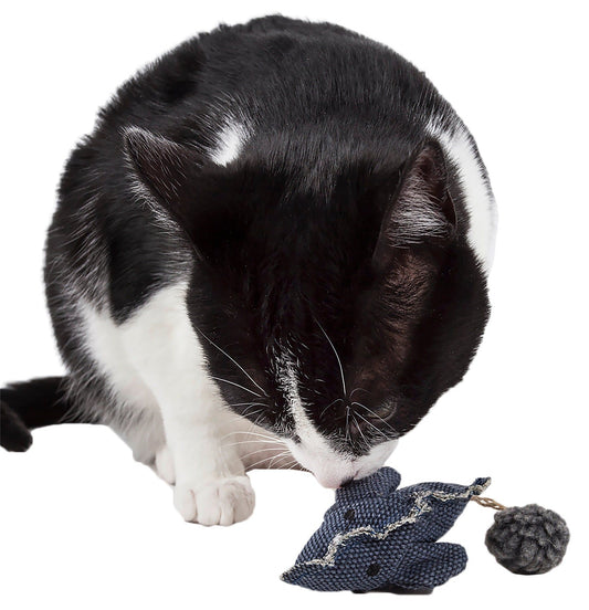 Pompom Kitty Mouse Plush Catnip Cat Toy