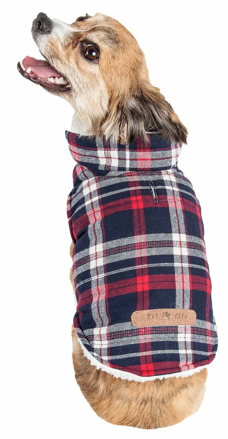 Classical Plaided Insulated Dog Coat Jacket