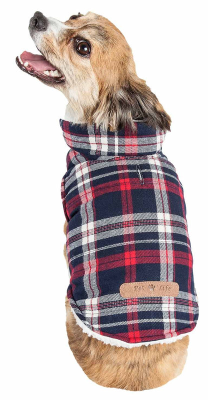 Classical Plaided Insulated Dog Coat Jacket