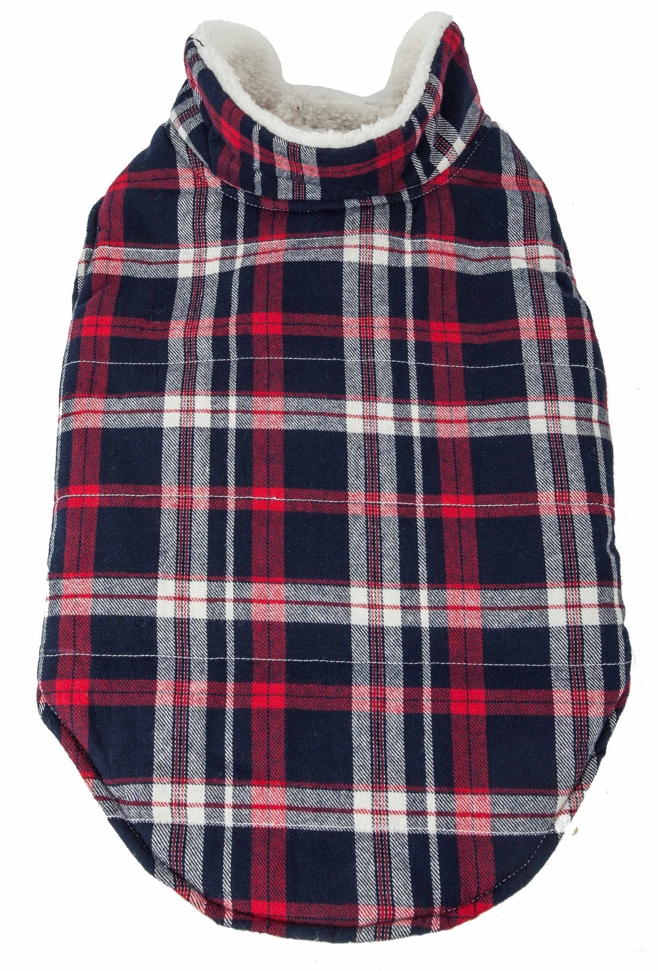 Classical Plaided Insulated Dog Coat Jacket
