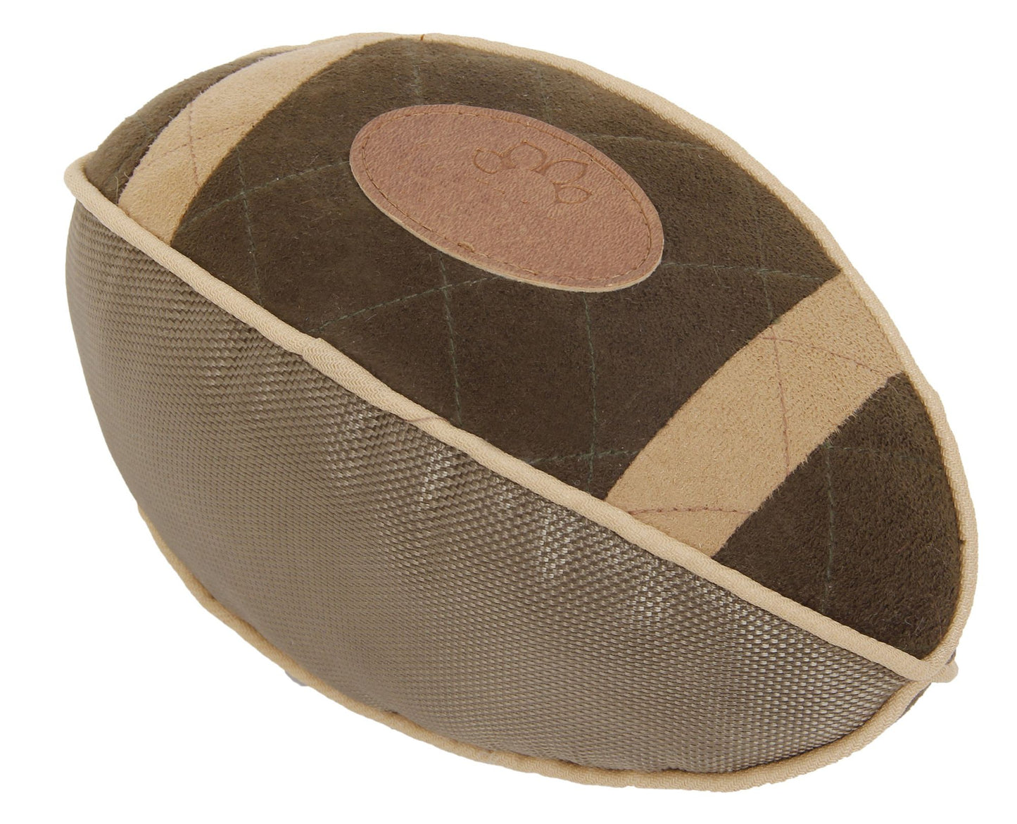 Durable Oxford Nylon and Mesh Plush Squeaky Football Dog Toy