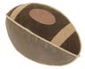 Durable Oxford Nylon and Mesh Plush Squeaky Football Dog Toy