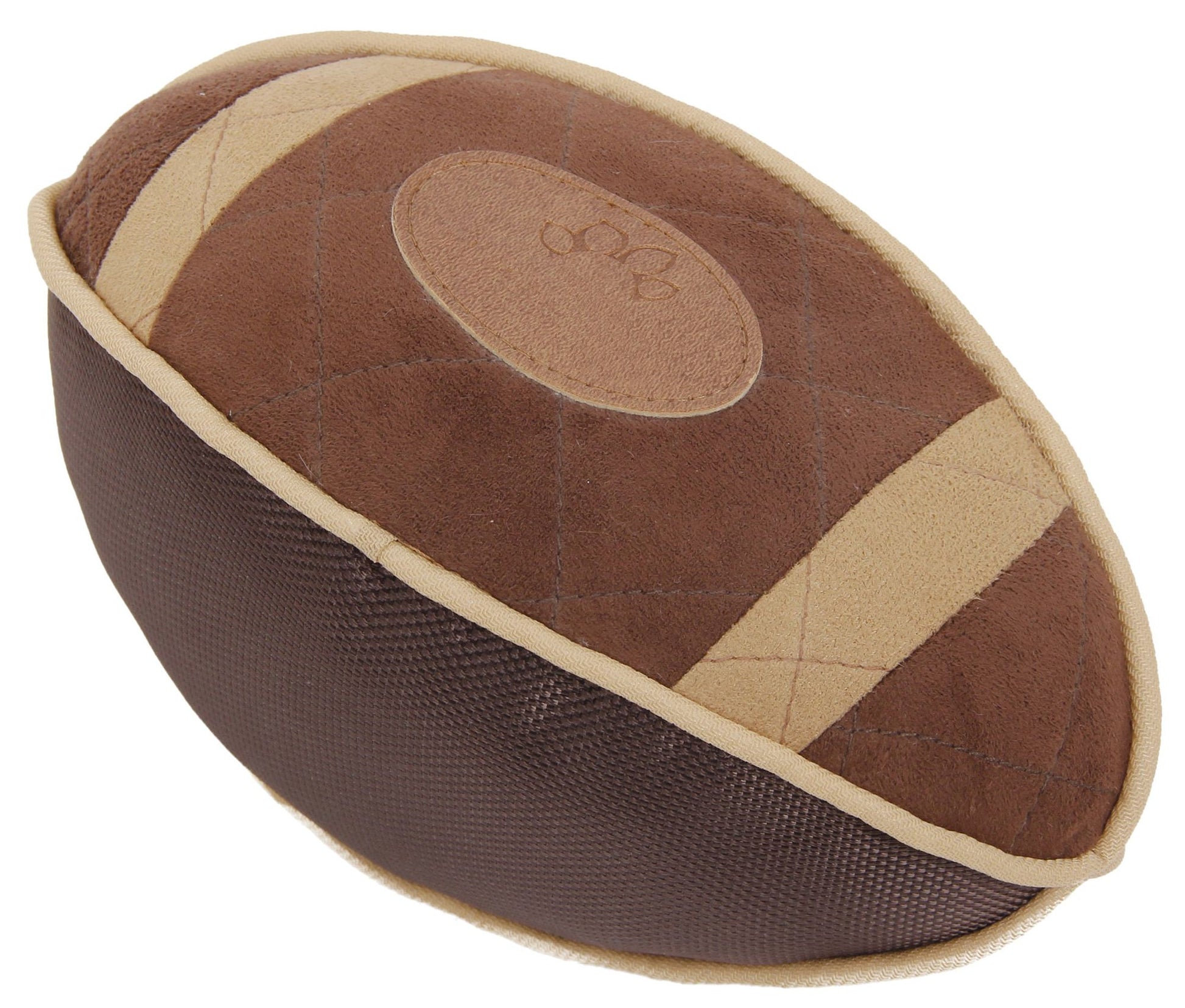 Durable Oxford Nylon and Mesh Plush Squeaky Football Dog Toy