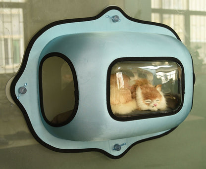 See-Through Suction Cup Kitty Cat Lounger and Bed