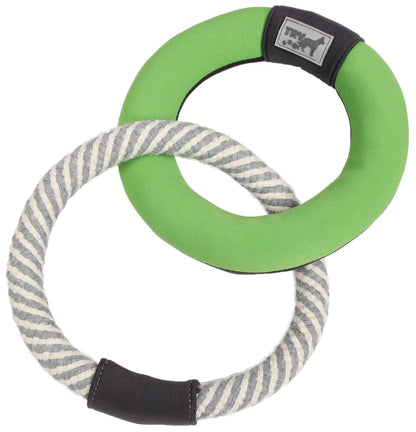 Dual-Connecting Jute Rope and Floating Ring Dog Toy
