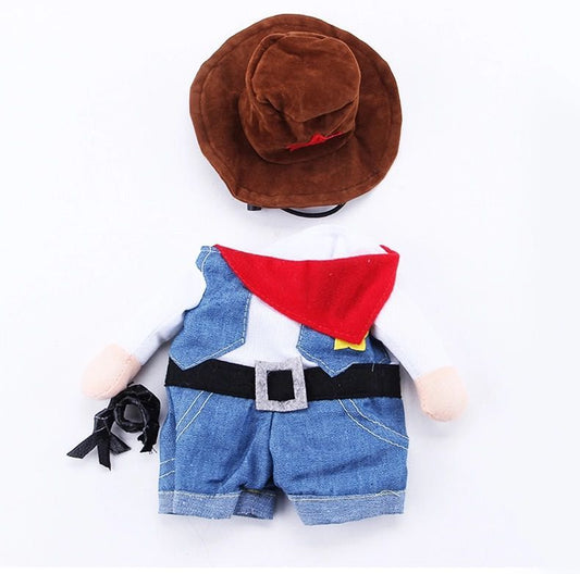 Cowboy Pet Dog Costume Uniform