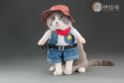 Cowboy Pet Dog Costume Uniform