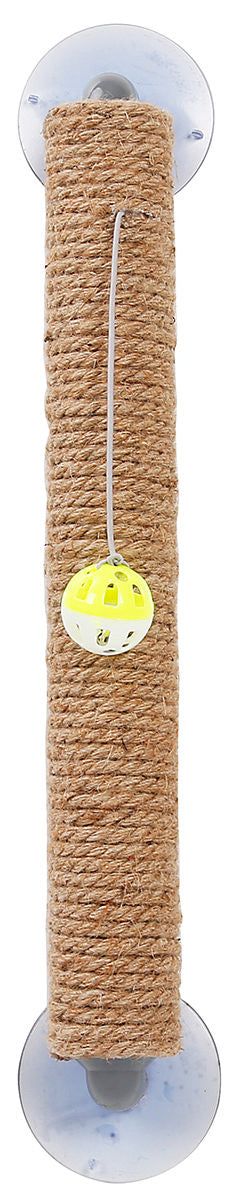 Claw' Sisal Rope and Toy Suction Cup Stick Shaped Cat Scratcher