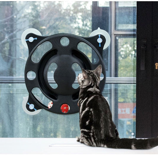 Interactive Suction Cup Kitty Cat Toy